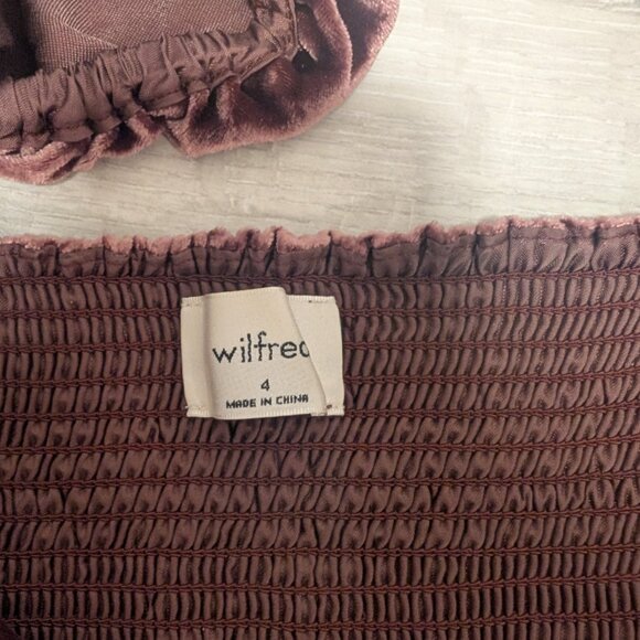 Wilfred Velvet Bustier Crop Top - Picture 13 of 15